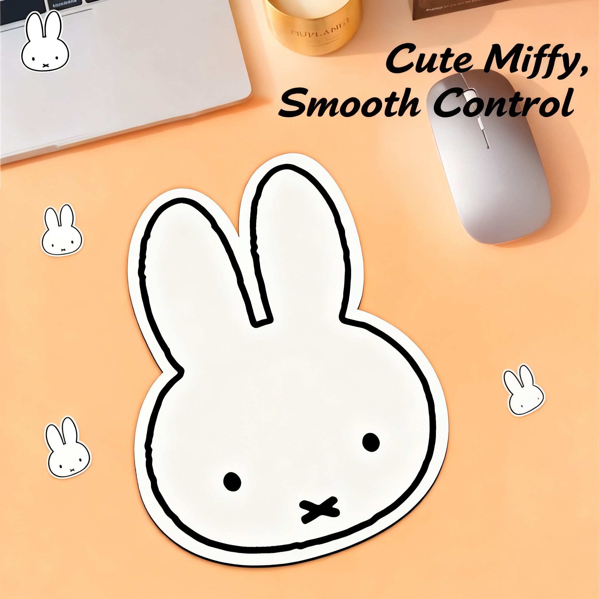 Esports Gaming Desk - Cute Desk Mat Miffy Rabbit Cartoon