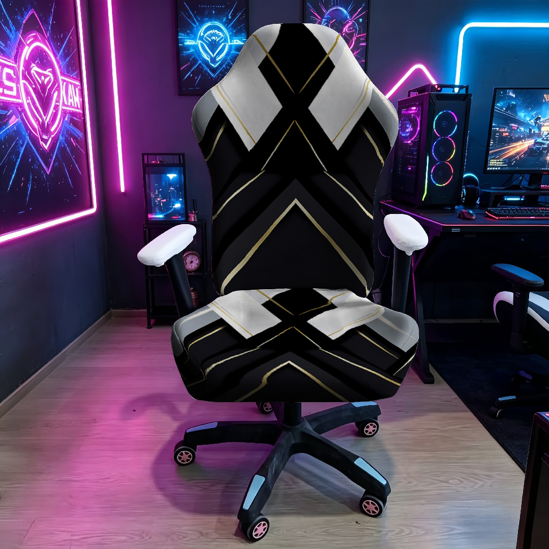 Black Gold Geometric Gaming Ch - Esports Gaming Chair incelemesi ve fiyatı