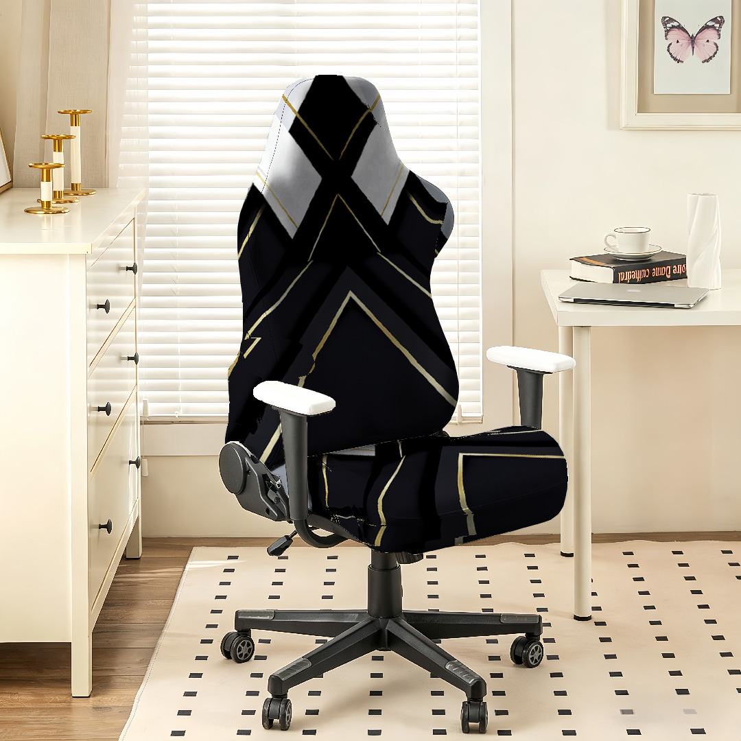 Black Gold Geometric Gaming Ch - Esports Gaming Chair incelemesi ve fiyatı