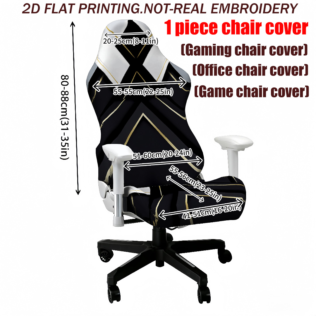 Black Gold Geometric Gaming Ch - Esports Gaming Chair incelemesi ve fiyatı