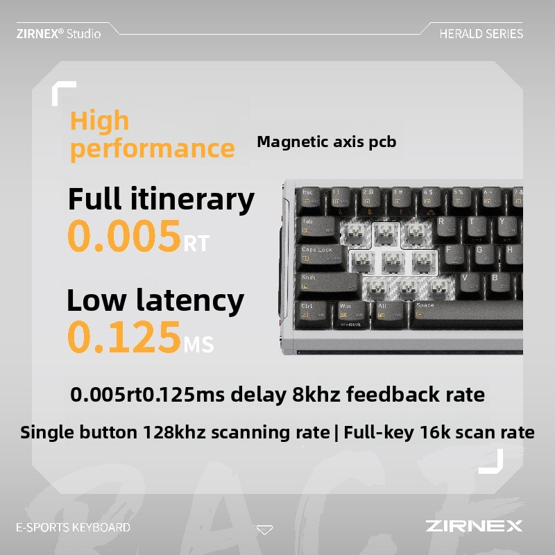 ZIRNEX RACE68 Magnetic Switch  - Esports Gaming Design incelemesi ve fiyatı