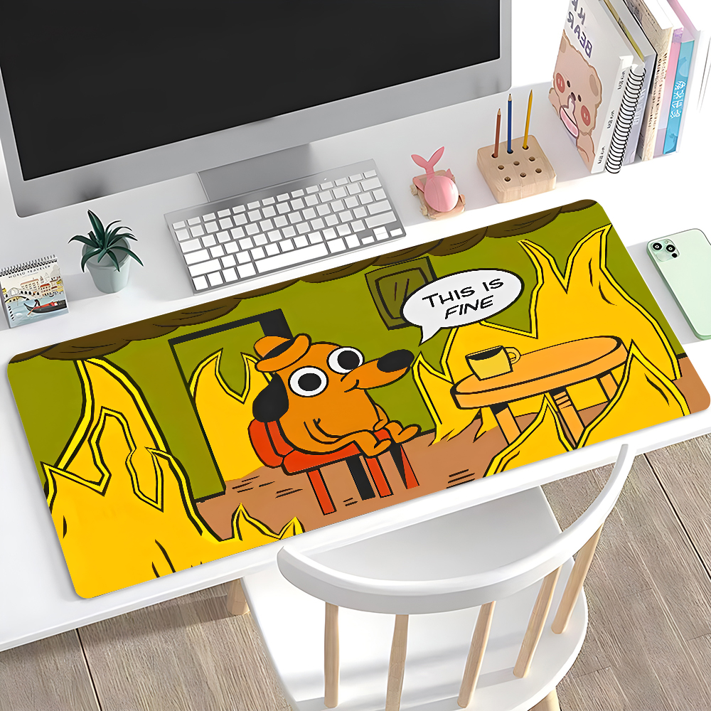 This Is Fine Dog Dachshund Mou - Esports Gaming Desk incelemesi ve fiyatı
