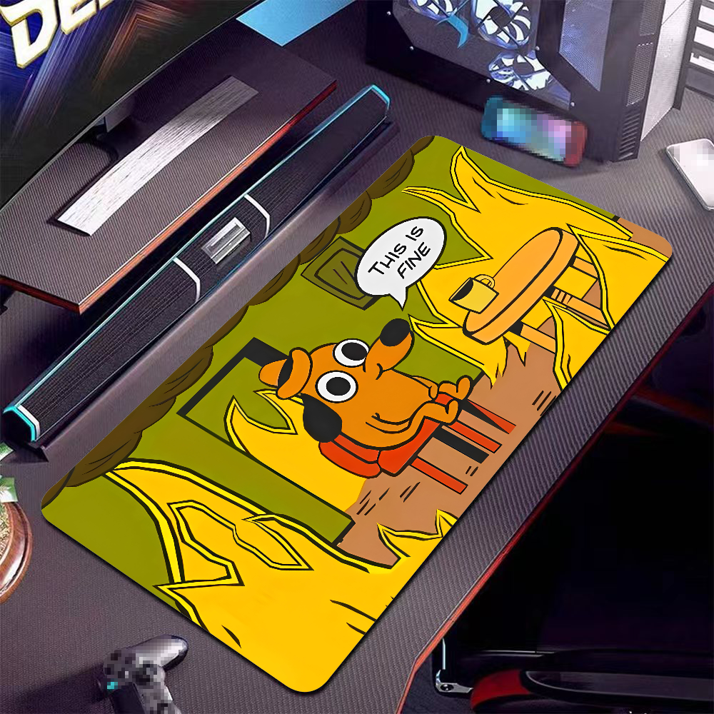 This Is Fine Dog Dachshund Mou - Esports Gaming Desk incelemesi ve fiyatı