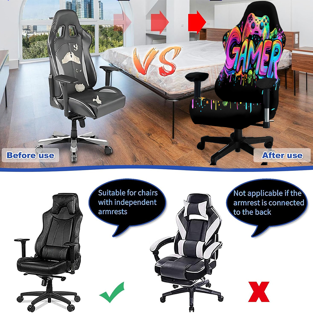 1 Set Glowing Gaming Chair Cov - Esports Gaming Chair incelemesi ve fiyatı