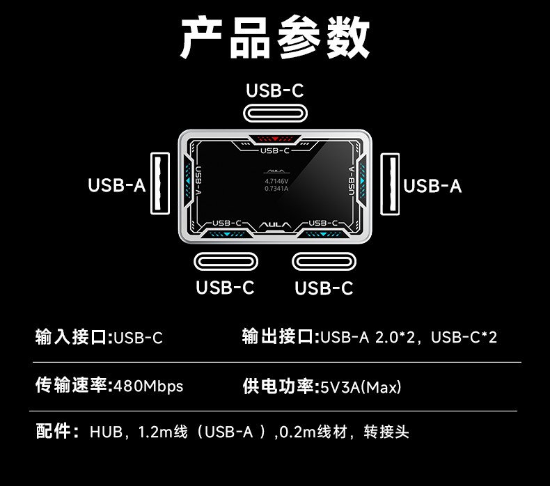 AULA USB Hub 8K Desktop Dockin - Esports Gaming Hub incelemesi ve fiyatı
