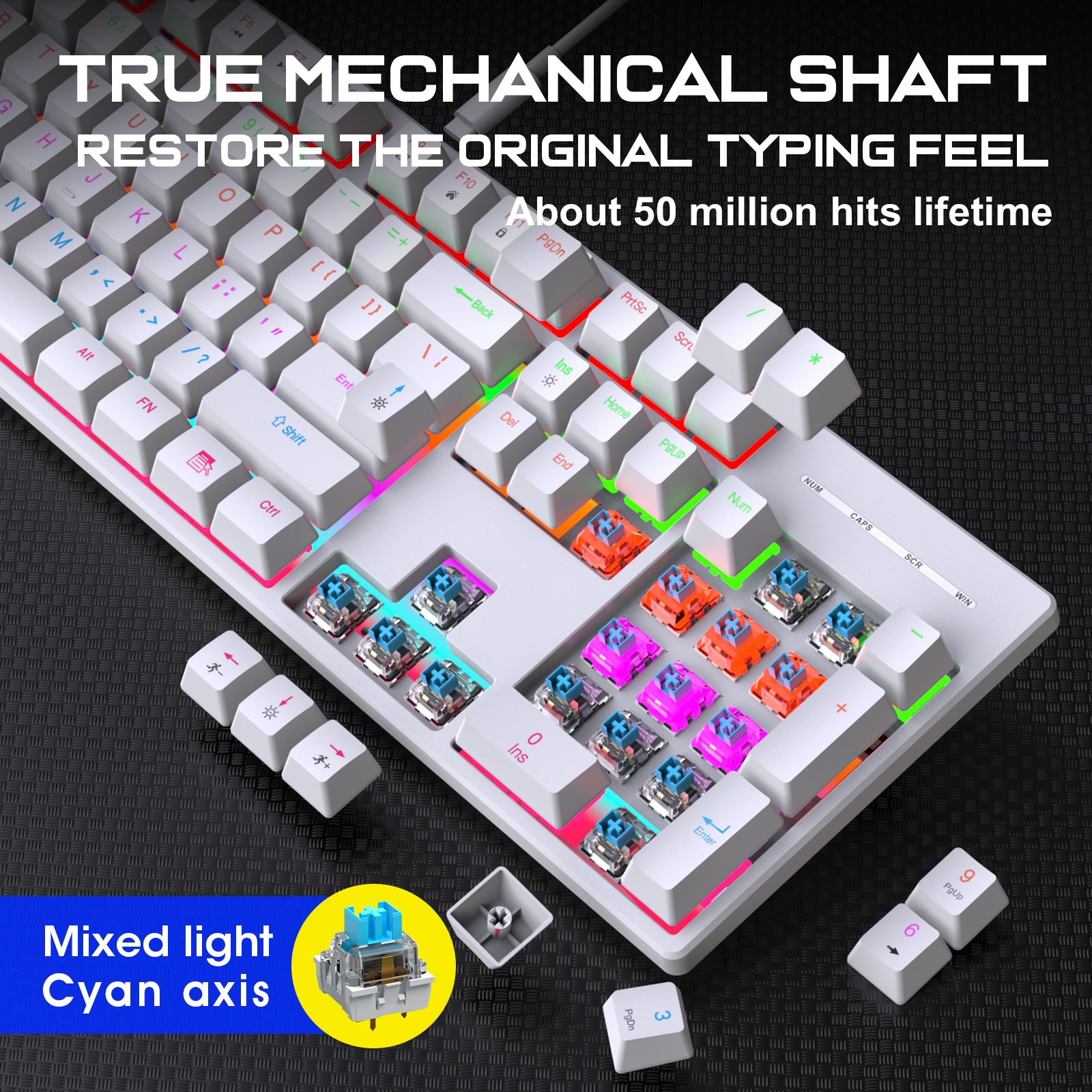 104 Key RGB Backlit Mechanical - Esports Gaming Design incelemesi ve fiyatı