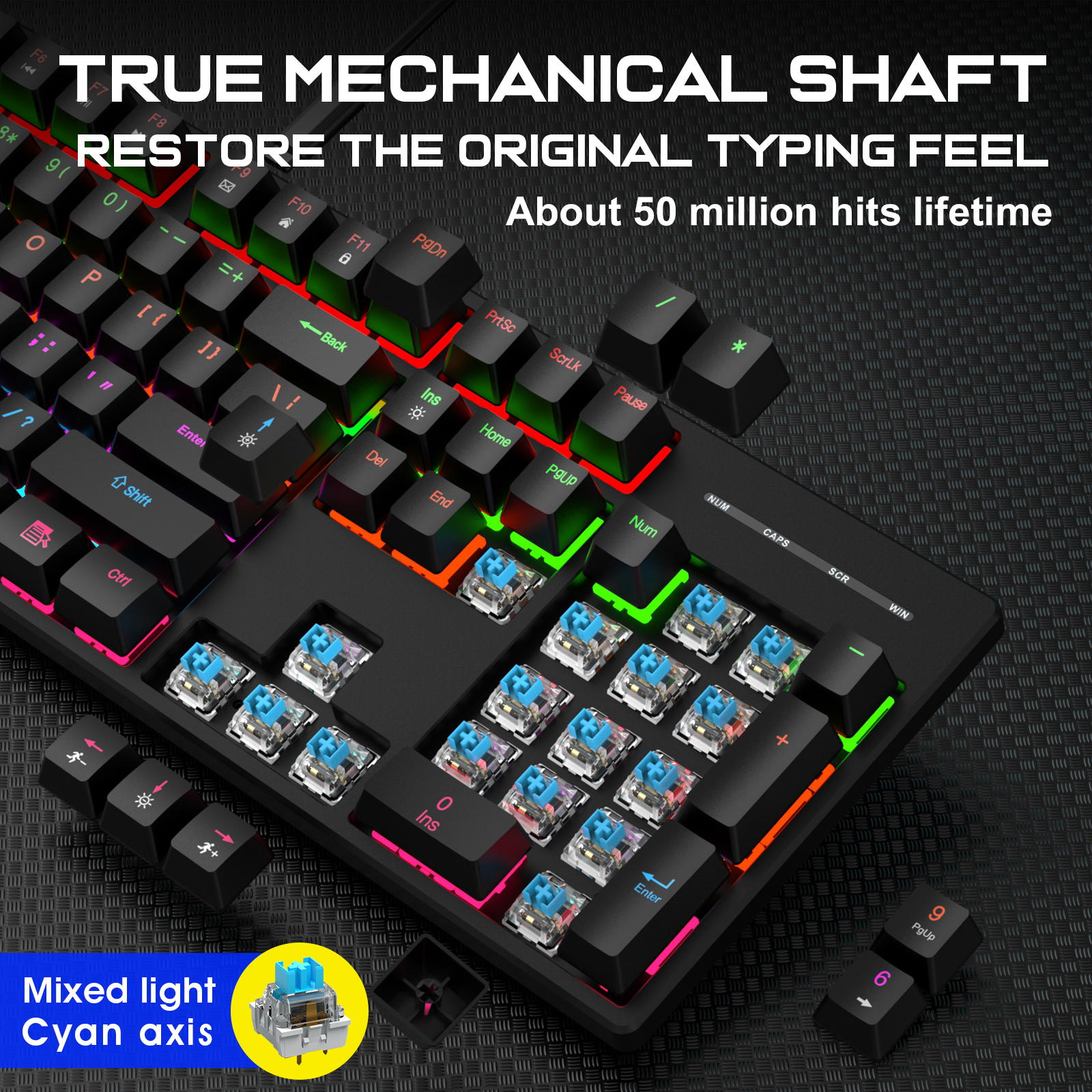 104 Key RGB Backlit Mechanical - Esports Gaming Design incelemesi ve fiyatı