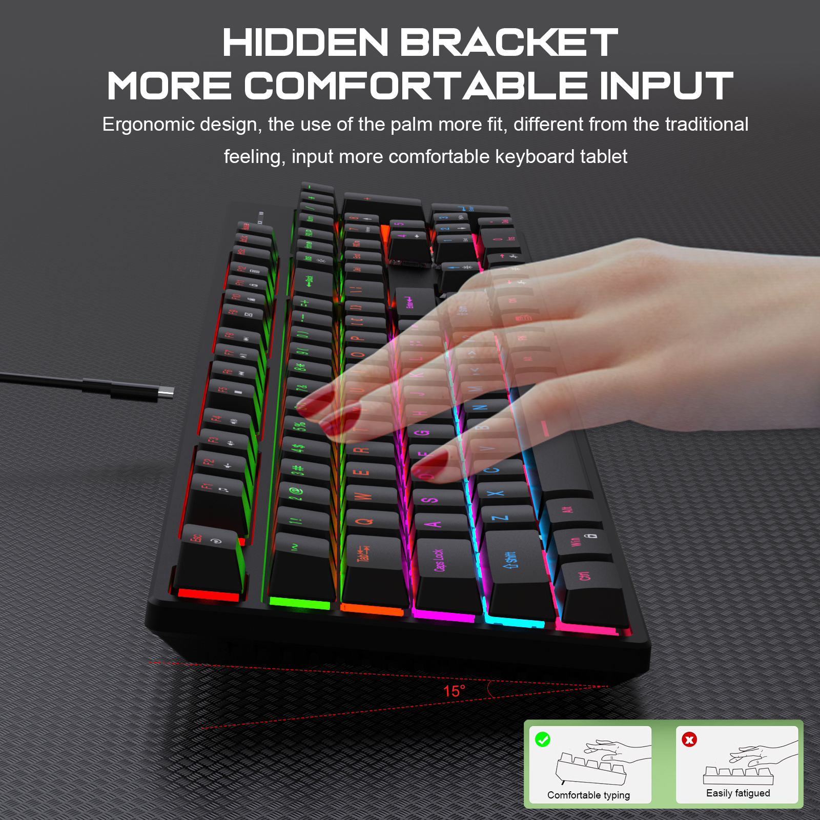 104 Key RGB Backlit Mechanical - Esports Gaming Design incelemesi ve fiyatı